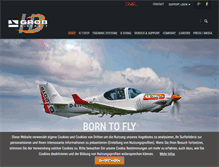 Tablet Screenshot of grob-aircraft.com